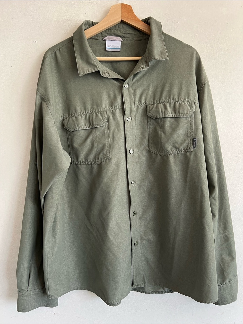 Columbia Men's Sage Green Lightweight Utility Shirt Jacket